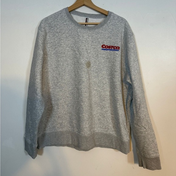 Kirkland Signature Costco Crewneck Sweatshirt Grey Men’s Size L - Picture 2 of 9
